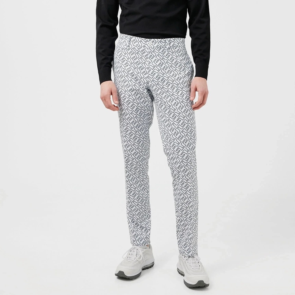 J.Lindeberg Tim Golf Pant JL Navy Bridge Monogram Stretch Performance sz.32Wx32L